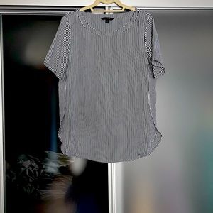 Banana Republic blouse - stripes! Perfect for year-round office wear